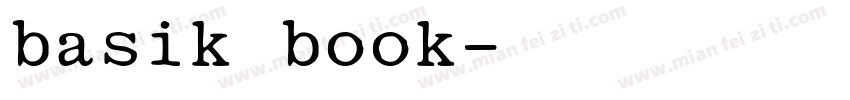 basik book字体转换